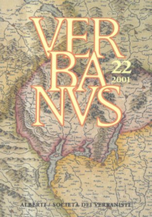 Verbanus. Rassegna per la cultura, l'arte, la storia del lago. Vol. 22 NA