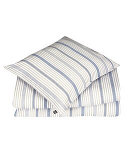 Påslakanset randigt Albin 2-delar Gråblå - Classic Textiles