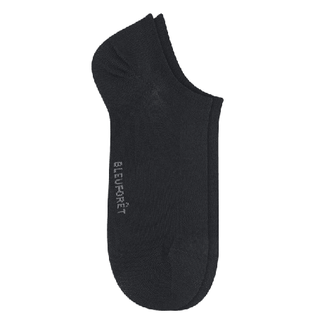BleuForêt 2-pack sneakersockor i 98% bomull Strumpor Herr Svart 43/46