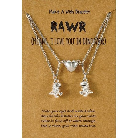 Htooo Bedste Veninde Halskæde Til 2 Venskab Matchende Halskæde Dinosaur Butterfly Vedhæng Matchende Halskæde Til Par Bedste Venner Tiltrækning Lang Di