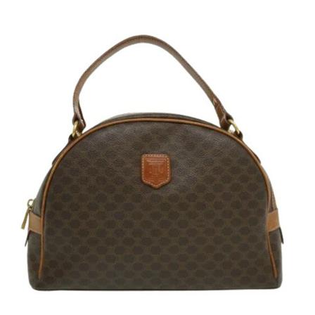 Celine Vintage Pre-owned Leather HandTas , Bruin , Dames , Maat: ONE Size Vintage Tassen