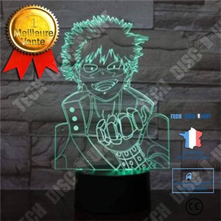 Bordslampa - TECH DISCOUNT - My Hero Academia - 3D-effekt - Flerfärgad - 2W