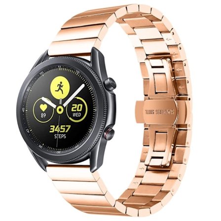 Samsung Galaxy Watch 4 Classic (46mm) / Gear S3 klockarmband i rostfritt stål - Roséguld