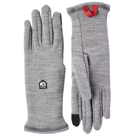 Hestra Gravita Merino Liner 5 Finger Unisex Grey