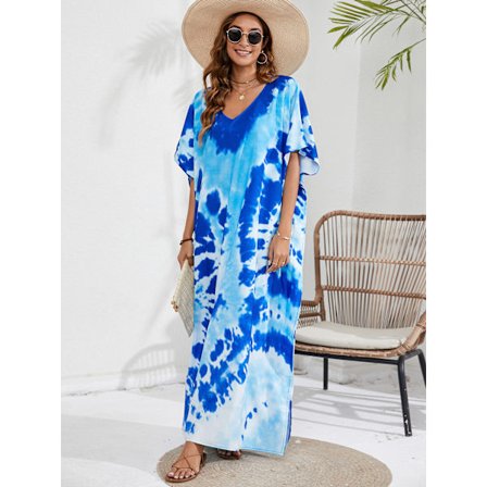 2025 Senaste Modell Dam Stor Storlek Strandöverdrag Semester Strandklänning Bikini Solskydds Baddräkt