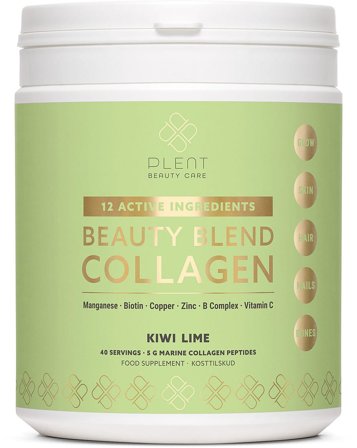 Plent Beauty Blend Collagen Kiwi Lime 265 g, Helse & Madvarer, Kollagen, Kollagenpulver
