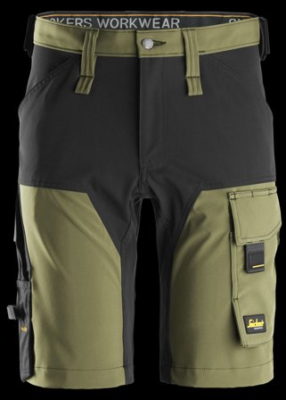 Snickers Workwear 6175 Fullstretchshorts grön/svart 56, Kläder