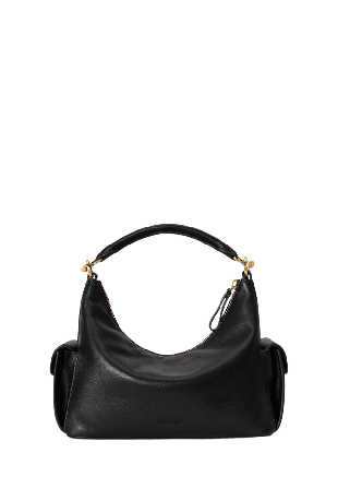 Lauren Ralph Nappa Leather Small Blaike Shoulder Bag Handväskor Dam Svart ONESIZE