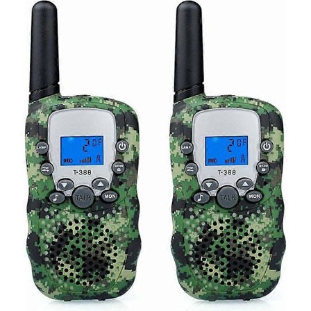 Walkie Talkie Kamouflage 3km Lång Räckvidd, Par Walkie Talkies Takie-Walkie Barn Walky Talky Batteri Toki Walki Guazhuni (2 stycken)
