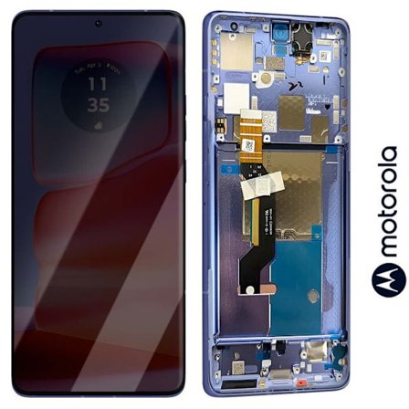 Original Skærm til Motorola Edge 50 Pro LCD med Berøring og Chassis Motorola Lavendel