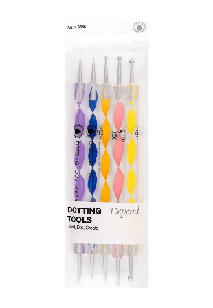 Depend Dotting Tools 5-pack Nagellack Unisex 5ST