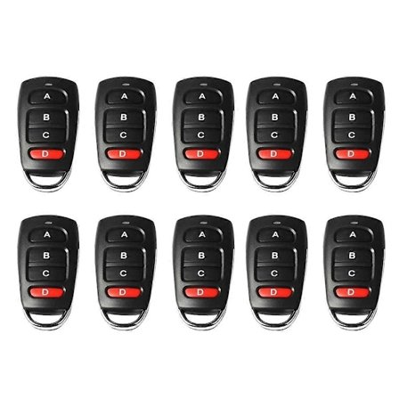 10 st Fjärrkontroll 433mhz Trådlös Kopieringsinlärning Fix Rullkod 433 Mhz Nyckel Fjärröppnare [DB]