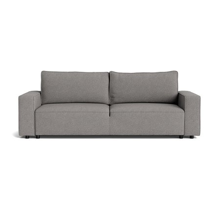 Venice 3 Personers Sovesofa med Opbevaring - Loop Grå - 246x100x90cm - Trendy Sovesofa til Hjemmet - Praktisk & Stilfuldt Design - Ideel til 