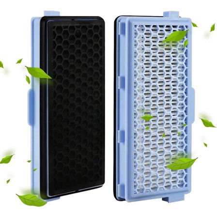 Aktiivinen HEPA-suodatinsarja 2 kpl Sopii Miele Classic Compact C1, Complete C2 & C3 -malleihin