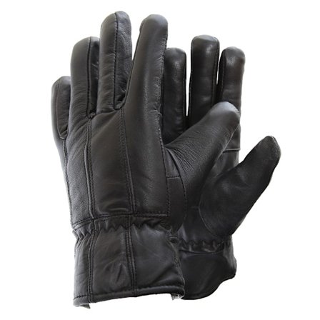 Herre Soft Sheep Skin Ægte Læderhandsker M/L Sort Black