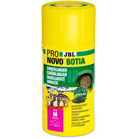JBL - Pronovo Botia Tab M 250 ml - Akvaristikk - Fiskefôr & fiskemat - Fôrtabletter - ZOO.no