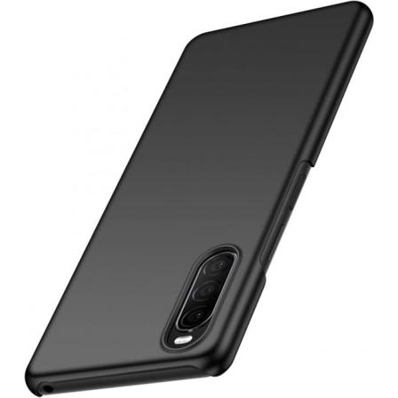 Xperia 10 Ii Gummibelagd Mattsvart Skal Basic V2 (xq-au52) Svart