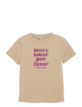 T-Shirt Glitter Beige Daily 7
