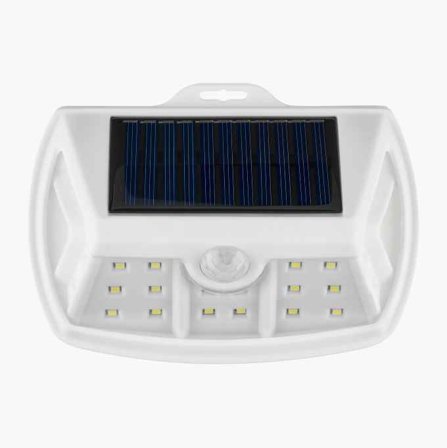 Biltema - Solcellelampe med bevegelsessensor hvit