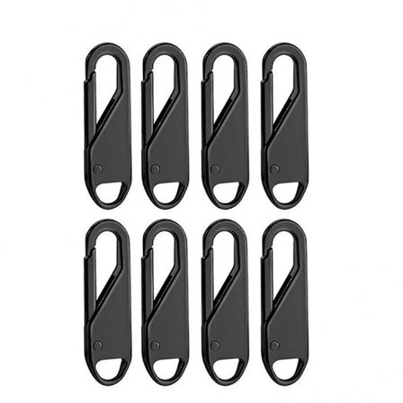 8-pak Aftagelige Lynlåshoveder, Funktionelle og Udskiftelige