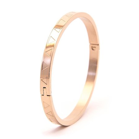Armband Triangles Link Solid - Rosa Guld
