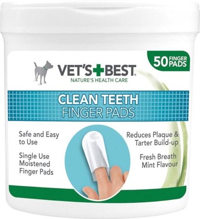Vet's Best Clean Teeth Finger Pads 50 pcs