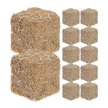 12 stk. Realistiske Mini Høstakke Mini Scene Dekoration Mini Hus Scene Høstakke Dekoration