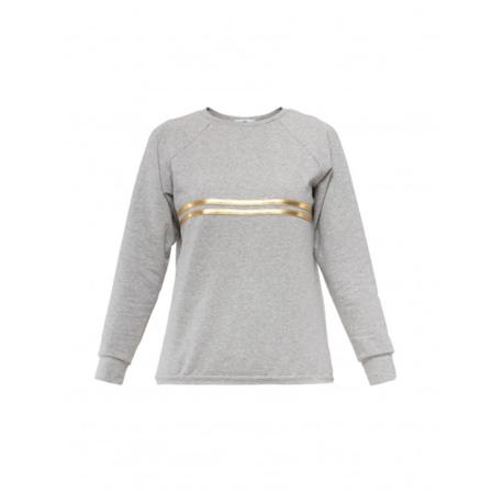 YULIYA BABICH Bluza Stripes, kobieta, Szary