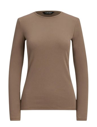 Lauren Ralph Lauren | Cotton-Blend Long-Sleeve Top | L