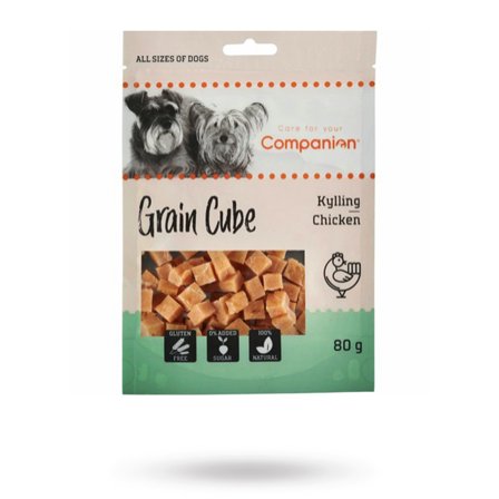 Companion - Companion Chicken Grain Cube 80g - Matskål, hundgodis & tuggisar