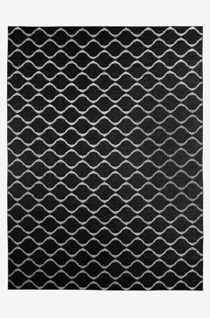 Horredsmattan - Plastmatta Wave 200 x 300 cm - Svart - Plastmattor - 200X300 - Från Homeroom
