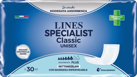 Lines Specialist Classic Pannolone Rettangolare Con Barriera