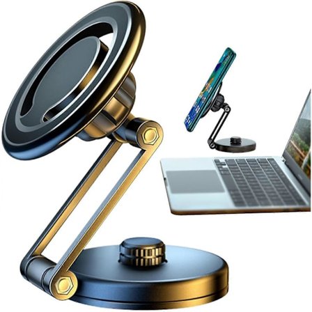 Magnetisk Telefonholder - Skjult Biltelefonholder - Bilen Må Ha Super Ladekapasitet 360 Magnetisk Bilsug Sølv