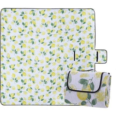 Tvättad Picknickfilt Isolerad Sandtålig Med Handtag