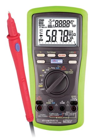 Elma BM878 Multimeter Indbygget isoleringstester, Måleinstrument