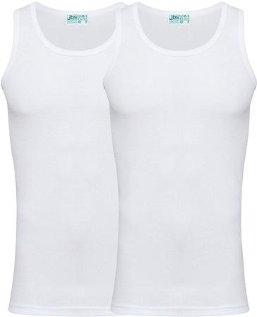 JBS Singlet Organic Cotton 2-pak Hvid M, Tøj & Bolig, Herreundertøj, Herreundertrøjer