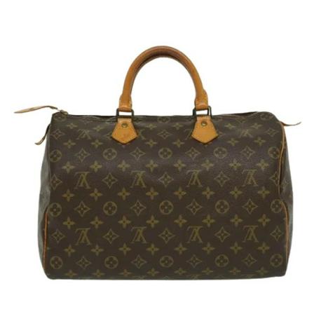 Louis Vuitton Vintage, Pre-owned Speedy 35 Monogram Handbag Bruin, Dames, Maat:ONE Size