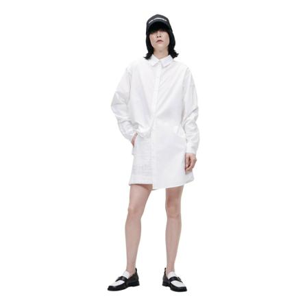 Karl Lagerfeld Logo Tunic W/ Embroidery , Wit , Dames , Maat: M Blouses