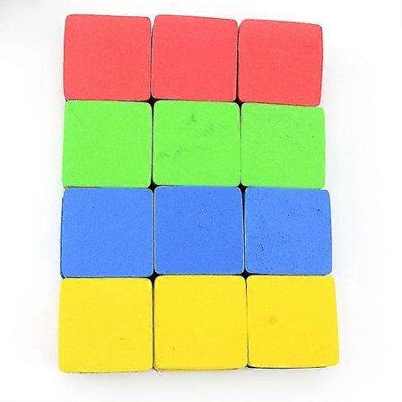 12 stk. Magnetisk Whiteboard Viskelæder, Tør Viskelæder til Tavler, Tør Viskelæder til Whiteboard, Whiteboard Viskelæder til Børns Klasseværelse, 4 