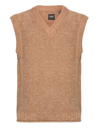 Onskasper Life Rlx 3 Solid Vest Knit Beige ONLY & SONS