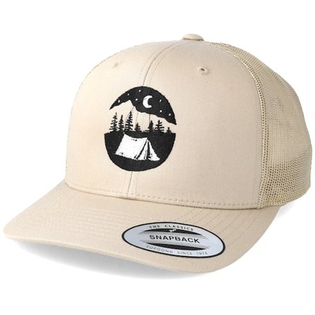 Wild Spirit - Béžová trucker Kšiltovka - Tent Logo Beige Trucker @ Hatstore