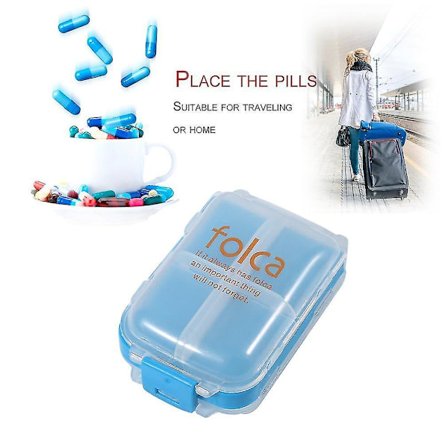 Dobbeltlags Pilleboks Organizer Rejse Medicinboks