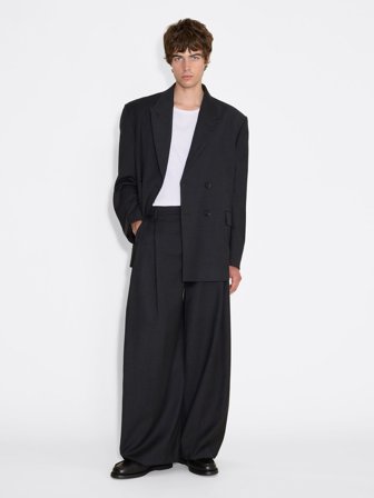 Holzweiler Alex Relaxed Suit Trousers - Dk. Grey - Men's - 44