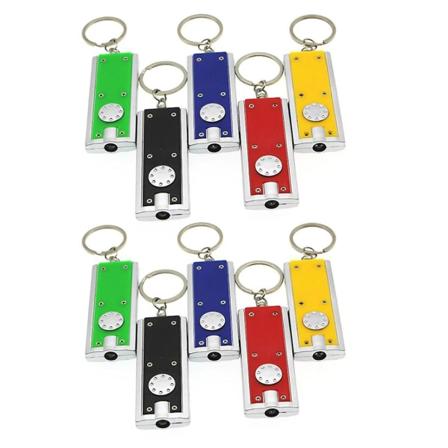 10 kpl Käytännöllinen Kannettava Uudelleenkäytettävä Kevyt Kestävä Taskulamppu Avainpidike Avaimen riipukset Perhe Ystävät Lapset