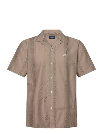 Lindbergh | Dobby Stripe S/S Resort Shirt | S