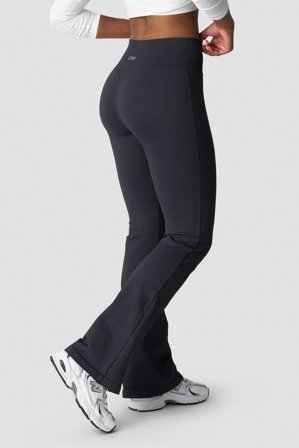 ICANIWILL - Ribbed Define Seamless Flared Tights Dusty Black- Training Strumpfhose - Damen - ICIW