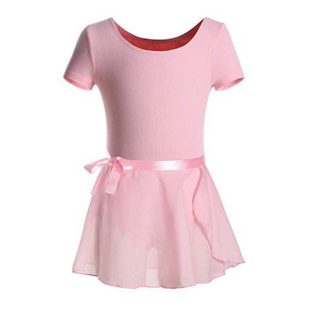 Ballet Leotard for Little Girls Ballerina Dance Ruffle Long Sleeve Tutu Skirt Ballet Gymnastics Outfit Dress