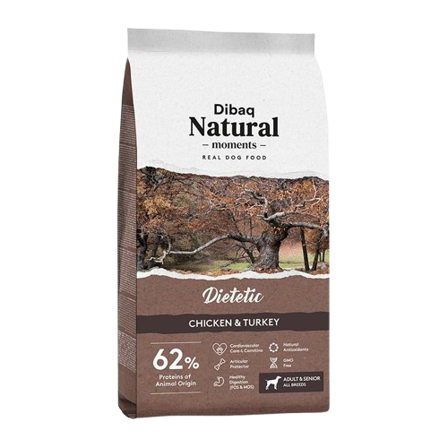 DIBAQ - Natural Moments Dietetic 3kg - Hund - Hundefôr & hundemat - Tørrfôr for hund - ZOO.no