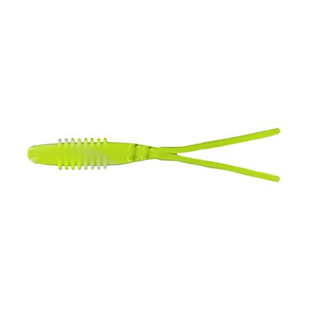 Big Bite Baits Swimon Split Tail 11cm (8pcs) - Chartreuse White Swirl