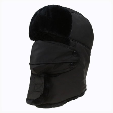 Vinterlue, vindlue, bomberlue 1 STK Vinterlue Herre Lei Feng Lue-Svart